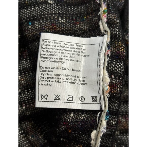 CHANEL Multicolor Striped Sleeveless Knit Dress, Size 34 Italy - Picture 13 of 15